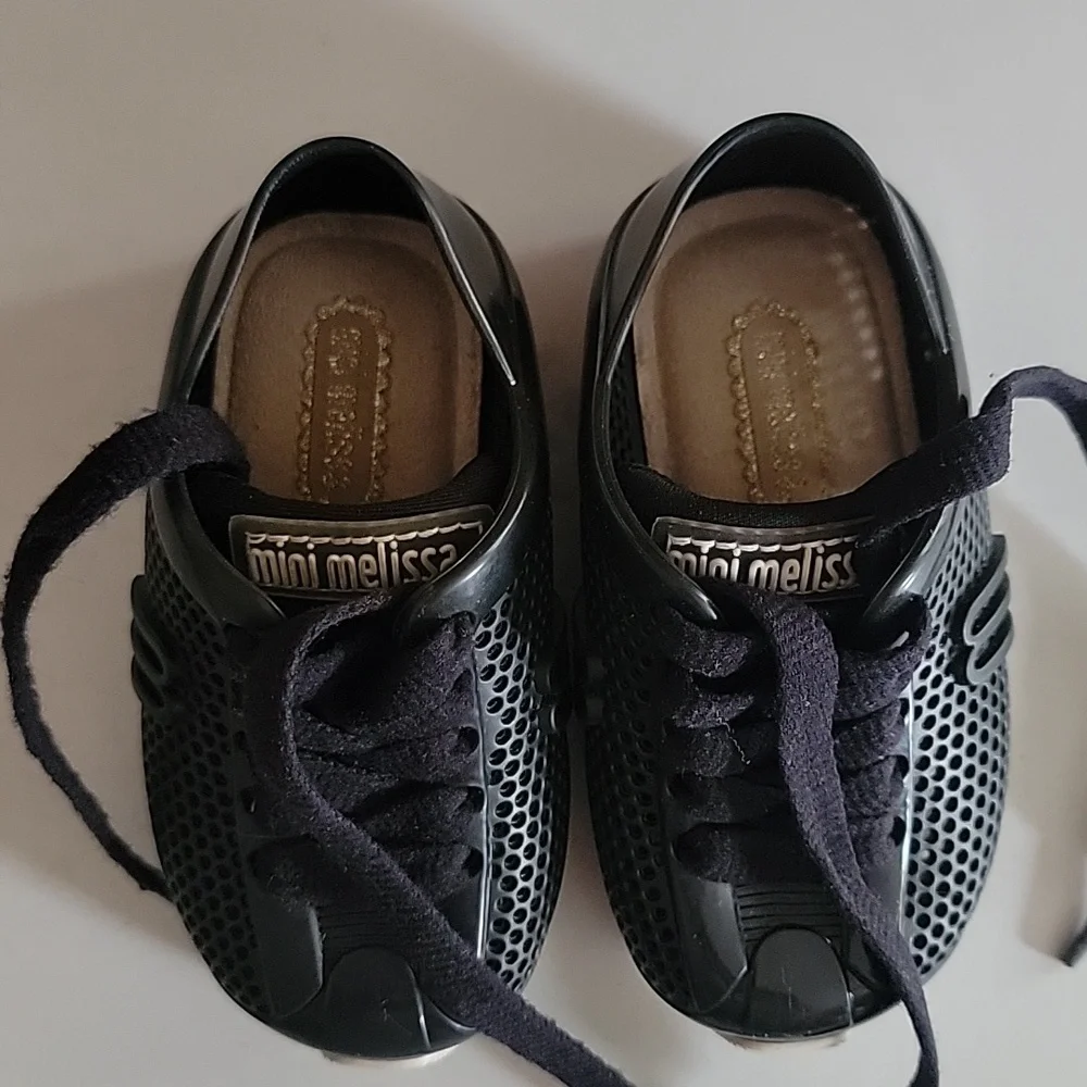 MINI MELISSA BABY SHOES COMFY BLACK SIZE 5 TODDLER